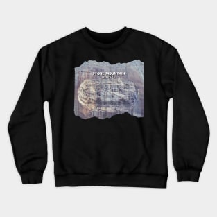 Stone Mountain Georgia Cool photography skyline blue sky USA city break Crewneck Sweatshirt